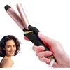 MogaWave Mini Arricciacapelli Ferro Capelli 25mm, 2 in 1 Arricciacapelli per Capelli Corti, 5 Temperature Regolabili 120-200 ℃, Arricciacapelli da Viaggio, Curling Iron, Doppia Tensione 110-240 V Nero