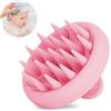 beejune Spazzola massaggiante per cuoio capelluto, massaggiatore per capelli, scrubber, spazzola per capelli in silicone, riduce la forfora, stimola la crescita dei capelli, per capelli bagnati e asciutti