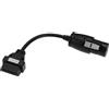 EMSea 1 adattatore diagnostico scanner OBD2 femmina a 16 pin a OBD1 30 pin maschio, compatibile con cavo diagnostico per camion Iveco, nero