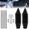 Tinoaly Kit Soffietto Sterzo, 22x6x6cm Strumento Soffietto Cremagliera Sterzo in Silicone Soffietto Cremagliera Auto Antipolvere Soffietto Tirante Interno Impermeabile Accessori Auto(Nero)