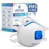 VEVOX® Mascherina FFP3 - Set da 10 - Maschera antipolvere con valvola