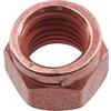 Connect 30738 Copper Flashed Nut Slotted Lock M10 x 1.5 x 14mm Hex 5pc