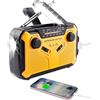 TONZACK Radio solare, radio a dinamo portatile TONZACK, radio a manovella AM/FM, radio di emergenza, allarme OS, power bank ad alta capacità, ricarica di tipo C, torcia a LED e luce di lettura, per escursioni