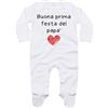 Fupies Tutina Neonato buona Prima Festa del papà Grafica Neutra, 6-12 Mesi 66-76 cm
