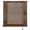 STORESDECO Tende a Rullo in Bambù da esterno e interni Tenda di Bamboo Naturale Tapparella di Bambù Avvolgibile per Porte e Finestre Cortina Romane di ventilazione Protezione solare STORESDECO Scuro 90x175 cm