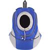 Ducomi Pets Courmayeur Zaino Trasporto Cani e Cuccioli in Tessuto a Maglia Elastico e Traspirante - Trasportino Cane Taglia Grande Media e Piccola - Borsa Porta Animali Morbida Solida (M, Blue)