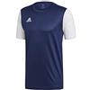 adidas Estro 19 Jersey Maglietta, Dark Blue/White, S Uomo