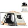 ONTYZZ Tenda di Familiari 4-6 Persone Impermeabile Grande Tenda da Campeggio con Veloce Sistema 2 Strati Resistente al Sole Esagonale Tende per Outdoor Picnic Campeggio 3.3x3.3x2m