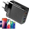 Shitafe Adattatore plug USB, caricatore a porta multipla | Blocco caricatore a porta multipla 120W - Hub di stazione di ricarica rapida, outlet di ricarica di tipo C portatile per telefoni cellulari,