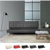 Produce Shop Divano Letto clic clac 2 posti in Similpelle reclinabile Design Moderno Elly - Grigio