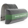 Well B4 Poggiatesta per divano con contrappeso (100% spugna memory foam) - cuscino cervicale, Cuscino per il collo, Cuscino per la lettura, Cuscino per poltrona e sedia gaming, Poggiatesta auto cuscini sdraio