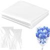 Aomhrek 2 Pezzi Sacchetti Extra Large In Plastica Trasparente, Sacchetti Per Palloncini In Plastica, Borse Portaoggetti Riutilizzabili Per Mobili, Piumoni, Sedie, Giocattoli Di Peluche (M (2.5 * 1.5m))
