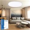 HYBEC - Lampade Soffitto, Plafoniera LED Esterno, Lampadario Bagno, Plafoniere a LED, Lampada Soffitto LED, Lampada Cucina, LED Bagno 6000ºK 30W (Pack 1)