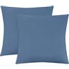 Jaotto Federe Cuscini Divano 45x45 cm, Copricuscino Divano Elasticizzato Decorativi Set di 2, Cuscino da Divano Lavabile, Fodere Letto Decorative per Casa Auto Divano(Grigio Blu)