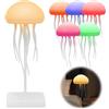 Adiwo Lampada Medusa LED ricaricabile, con tentacoli dinamici, luce a controllo vocale, per camera da letto, soggiorno (modello sospeso + piedistallo)