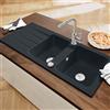 Villeroy & Boch Architectura 80 lavello da cucina, 338002R7HL12, Architectura 80 pure black [Lavelli da Cucina > per Base Sottolavello a partire da 80 cm]