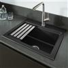 Villeroy & Boch Subway style 60 S lavello da cucina, 336601R7HL14, Subway Style 60 S pure black [Lavelli da Cucina > per Base Sottolavello a partire da 60 cm]