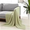 Amazon Basics decorativa per la stanza lavorata a maglia Copriletto, 127 x 152 cm, verde salvia