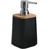 MSV Dispenser di Sapone PS e bambù KAMLA Nero