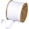 Halbach Seidenbänder Nastro di cotone, 10 mm x 30 m, 100% cotone, per fai da te, al metro, per decorazioni, fai da te, per lavori di cucito, colore: bianco
