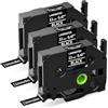 Upwinning Aze-335 Nastri 12 mm Nero Compatibile con Brother P-Touch Nastri 12mm TZe-335, Tze Etichette 12 mm Nero TZe 335 TZe335 per Brother H100R H105 H100LB H108G H110 D210 E110 Etichettatrice, 3x