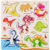 CutitiUU Puzzle in legno per bambini, Giocattolo di puzzle in legno, Gioco Montessori Giochi Educativi per 3 Anni, Gioco puzzle pezzi grandi bambini Giocattoli per bambino o bambina (Dinosauro)