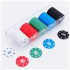 KAYSENSUK 100 gettoni da poker casinò, gioco, valore, deposito, roulette, bingo, blackjack, per contare, marcatori