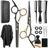 FATHBOOD Set di forbici per capelli, 15 pezzi, forbici da parrucchiere, forbici professionali da 6,7 pollici, di alta qualità, 440 C, per donne, uomini, bambini, famiglia, parrucchiere