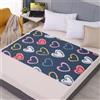 FANSU Tappetino per Cani Lavabili, Stampe di Moda Tappetini Igienici per Cani, Traversine Cani, Tappetino per Addestramento del Cane Riutilizzabile (50x70cm,Amore)