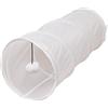 Suammiitstrieadea Tunnel per gattino Tubo Formazione Piegato Gattino Gatto Giocattoli con Palla Gioco Tunnel Gatto Regolare, Bianco, Forma Dritta 25x70