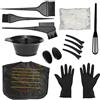 Lenxnmy Tintura per capelli set,Professionale Kit Salon Tinta Capelli Pennello Colore con Ciotola Pettine Guanto Copri orecchie Forcine capelli berretto Agitatore per DIY Home Hair Colouring Brush Bowl Set