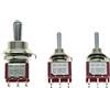 KAISH Interruttore a levetta per chitarra Fat Bat DPDT 3 vie ON ON ON con 2 mini interruttori a levetta ON ON ON