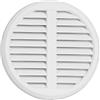 Haco Griglia di ventilazione regolabile per Tubi di plastica di 75 - 125 mm Deck mass175 mm con zanzariera