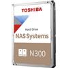 Toshiba Hard Disk 3,5 4TB Toshiba Nas N300 7.200rpm,512MB [MN10ADA400ES]