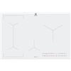 Electrolux PRONTA CONSEGNA - SPEDIZIONE IMMEDIATA Piano Cottura da Incasso Induzione 80 cm 4 Zone Bridge Vetroceramica Bianca Electrolux EIL83443BW