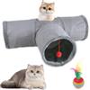 bechoanigel Tunnel per Gatti, Tunnel di Gioco, Giocattolo a Forma di T a 3 vie per Gatti e Animali Domestici, Grandi Tubi di Tunnel di Gioco Pieghevoli per Interni, Tunnel di Gioco per Gatti