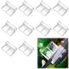 Tokaneit Clip per Coperchio in Vetro per Acquario,Clip in Vetro per Vasche di Pesce,Clip per Copertura in Vetro Acrilico Dell'acquario,Clip per Coperchio Universale Multifunzione 6mm 10 Pezzi