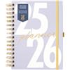 BusyB Busy B A5 Diary - Mid-Year Academic Planner - Aug '25 - Aug '26 - Lavender Cover - Week to View Academic Planner with Monthly Planners, Storage Pocket, Stickers, Space for Notes, Timetables & Goals