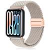 PaceBid Nylon Cinturino per Xiaomi Smart Band 9 Pro/8Pro/10 Pro/Redmi Watch 6/5/4, Intrecciato Nylon Magnetico Elastico Bracciali Cinturini di Ricambio per Xiaomi Mi band 8 Pro/9Pro/10 Pro - Starlight