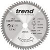 Trend Laminate & HPL Circular Saw Blade, 190mm Diametro, 20mm Foro, 60 Denti, 2.6mm Fenditura, Angolo di Incidenza +4°, TCT, Finitura Super-Fine, CSB/PT19060A