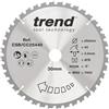 Trend Wood Mitre Saw Blade, 254mm Diametro, 30mm Foro, 40 Denti, 3mm Fenditura, Angolo di Incidenza -5°, TCT, Finitura Media, CSB/CC25440