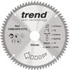 Trend Blade per Sega Circolare in Alluminio e Plastica, Diametro 210mm, Foro 30mm, 72 Denti, 2.8mm Spessore, Gancio -6°, TCT, Finitura Extra-Fine, CSB/AP21072