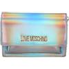 Love Moschino Moschino Borsa donna Love tracolla in ecopelle argento iridescente B24MO46 JC4095 Piccola