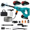 panthem Idropulitrice a Batteria, Idropulitrice Portatile con 6 In 1 Ugello, Idropulitrice Elettrica Senza Fili con 2 batterie da 21 V, Idropulitrice ad Alta Pressione per Auto Pulire Giardino Terrazza