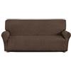 Corredocasa Copripoltrona, Copridivano 2 posti, 3 posti, 4 posti Imperiale in Tessuto Elasticizzato e Resistente Disponibile in vari Colori (Marrone, 4 posti)