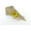 C.X.Y. 20pz Cono Coni Porta confetti Porta Riso Girasole Materiale Iuta Rustico Naturale
