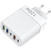 Shitafe Caricatore a porte multiple, adattatore di outlet USB | Blocco caricatore a porta multipla 120W - Hub di stazione di ricarica rapida, outlet di ricarica di tipo C portatile per telefoni