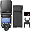 GODOX TT685II-C E-TTLII Flash Fotocamera 1/8000s GN60 0.1-2.6s Tempo Riciclo,Flash Piena Potenza 290 Volte,Adatto per Fotocamere Canon Serie EOS,Blocco Sgancio Rapido,Conversione Istantanea TCM