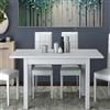 Linea Azzurra Tavolo Firenze 90x60 +30 90 Estensione di Eleganza e Funzionalità Made in Italy (Bianco frassinato)