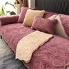 ZCXRYFL Telo Copridivano in Peluche 4 3 2 1 Posti con Penisola Pelle/Legno Universale Fodera Divano Antiscivolo Fodere Salva Divano Angolare con Braccioli per AntiGraffio Gatto(70X70cm,Purple)